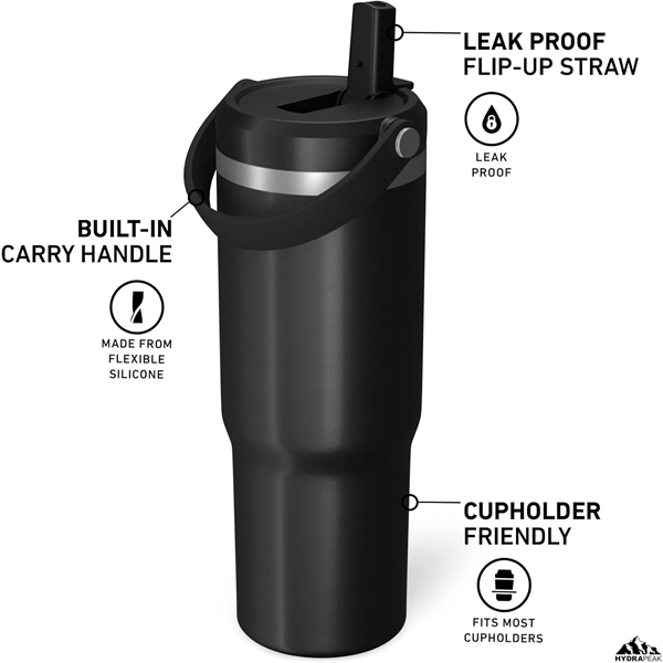 HYDRAPEAK 32oz Nomad Tumbler with Carry Handle and Straw Lid - HYDRAPEAK 32oz Nomad Tumbler with Carry Handle and Straw Lid - Image 1 of 15