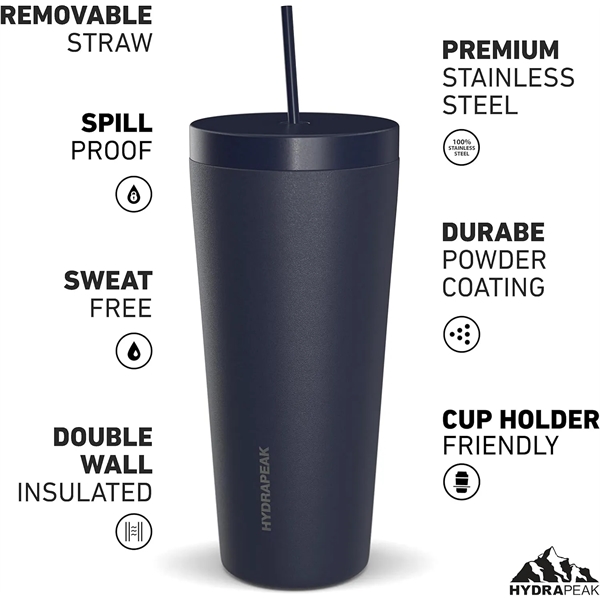 HYDRAPEAK 25oz Traveler Tumbler with Handle and Straw Lid - HYDRAPEAK 25oz Traveler Tumbler with Handle and Straw Lid - Image 1 of 11