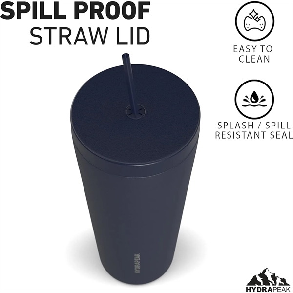 HYDRAPEAK 25oz Traveler Tumbler with Handle and Straw Lid - HYDRAPEAK 25oz Traveler Tumbler with Handle and Straw Lid - Image 3 of 11