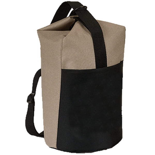 Premium Insulated 12 Pack Sling Cooler Bag w/ Front Pocket - Premium Insulated 12 Pack Sling Cooler Bag w/ Front Pocket - Image 2 of 4