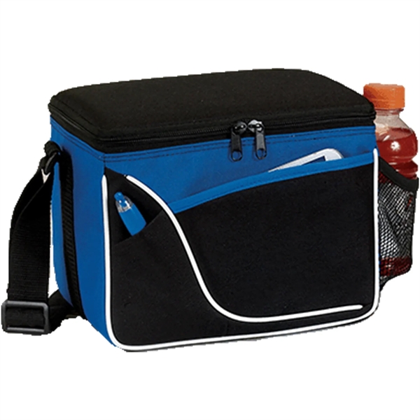 600D Insulated 6 Pack Cooler Bag w/ Front Pocket 9"x 7"x 6" - 600D Insulated 6 Pack Cooler Bag w/ Front Pocket 9"x 7"x 6" - Image 6 of 6