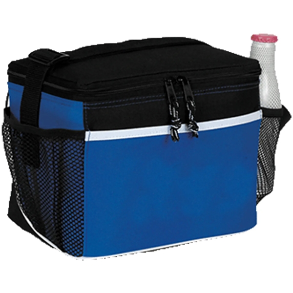 600D Insulated 6 Pack Cooler Bag w/ Front Pocket 8.5"x7"x 6" - 600D Insulated 6 Pack Cooler Bag w/ Front Pocket 8.5"x7"x 6" - Image 2 of 6