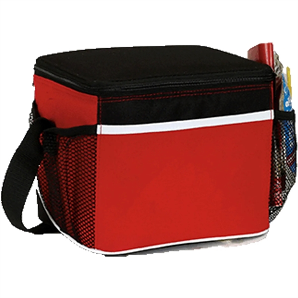 600D Insulated 6 Pack Cooler Bag w/ Front Pocket 8.5"x7"x 6" - 600D Insulated 6 Pack Cooler Bag w/ Front Pocket 8.5"x7"x 6" - Image 6 of 6