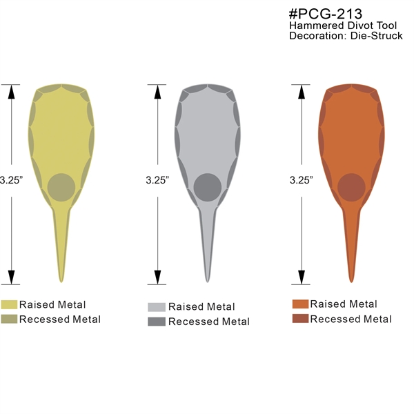 Hammered Wide-Bevel Divot Tool - Hammered Wide-Bevel Divot Tool - Image 2 of 2