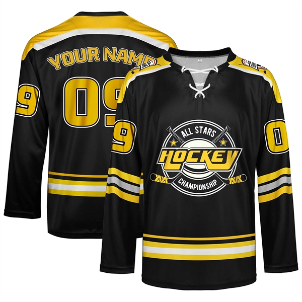 Custom Performance Personalized Ice Hockey Jersey W/Lace - Custom Performance Personalized Ice Hockey Jersey W/Lace - Image 0 of 3