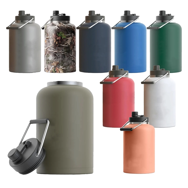 RTIC Ringed Stainless Steel One Gallon Jug - RTIC Ringed Stainless Steel One Gallon Jug - Image 1 of 21