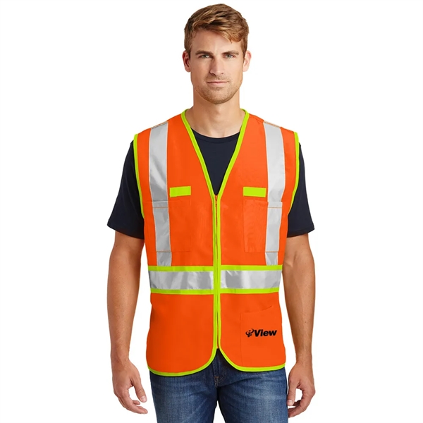 CornerStone® - ANSI 107 Class 2 Dual-Color Safety Vest - CornerStone® - ANSI 107 Class 2 Dual-Color Safety Vest - Image 0 of 2