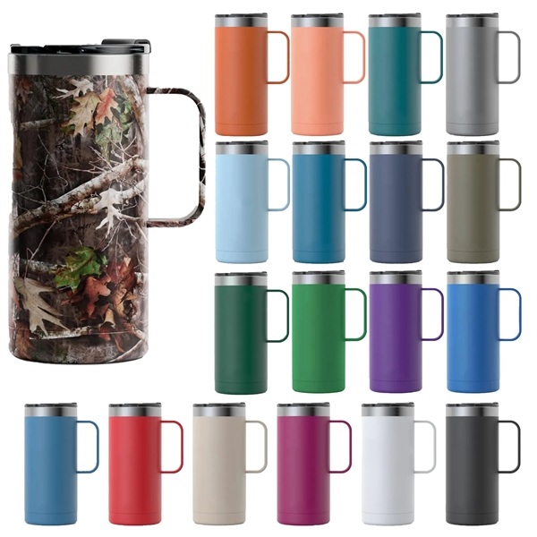 RTIC 16oz Ringed Stainless Steel Travel Mugs - RTIC 16oz Ringed Stainless Steel Travel Mugs - Image 1 of 39