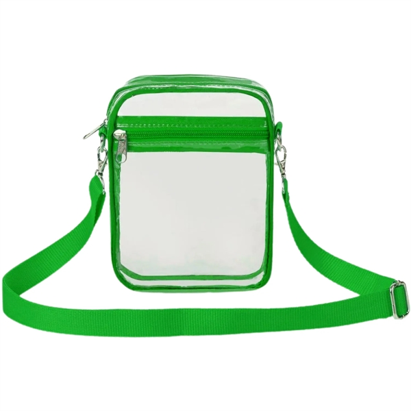 Clear Crossbody Purse Stadium Bag (5.5" x 7.5" x 1.6") - Clear Crossbody Purse Stadium Bag (5.5" x 7.5" x 1.6") - Image 9 of 11