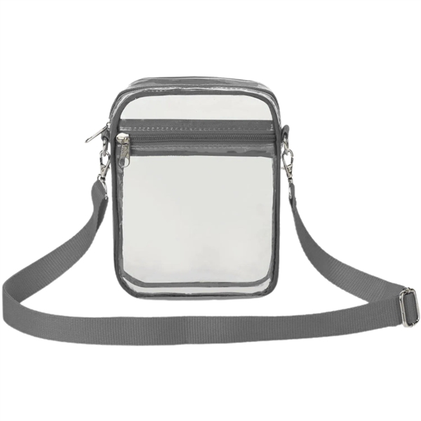 Clear Crossbody Purse Stadium Bag (5.5" x 7.5" x 1.6") - Clear Crossbody Purse Stadium Bag (5.5" x 7.5" x 1.6") - Image 10 of 11