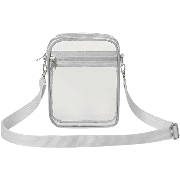 Clear Crossbody Purse Stadium Bag (5.5" x 7.5" x 1.6") - Clear Crossbody Purse Stadium Bag (5.5" x 7.5" x 1.6") - Image 11 of 11