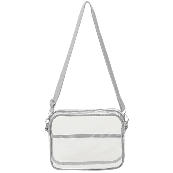 Clear Purse PVC Transparent Crossbody Shoulder Stadium Bag - Clear Purse PVC Transparent Crossbody Shoulder Stadium Bag - Image 13 of 13