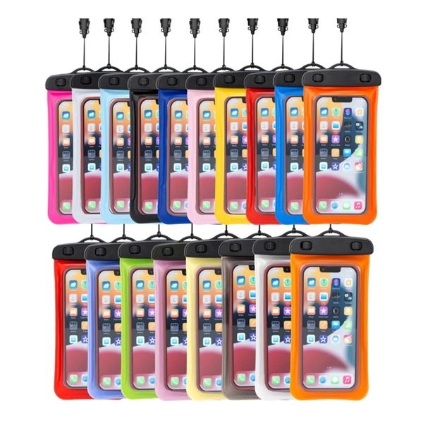 IPX8 Waterproof Floating Mobile Phone PVC Pouch with Lanyard - IPX8 Waterproof Floating Mobile Phone PVC Pouch with Lanyard - Image 7 of 12