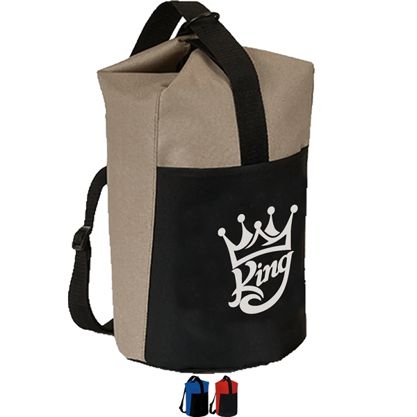 Premium Insulated 12 Pack Sling Cooler Bag w/ Front Pocket - Premium Insulated 12 Pack Sling Cooler Bag w/ Front Pocket - Image 0 of 4