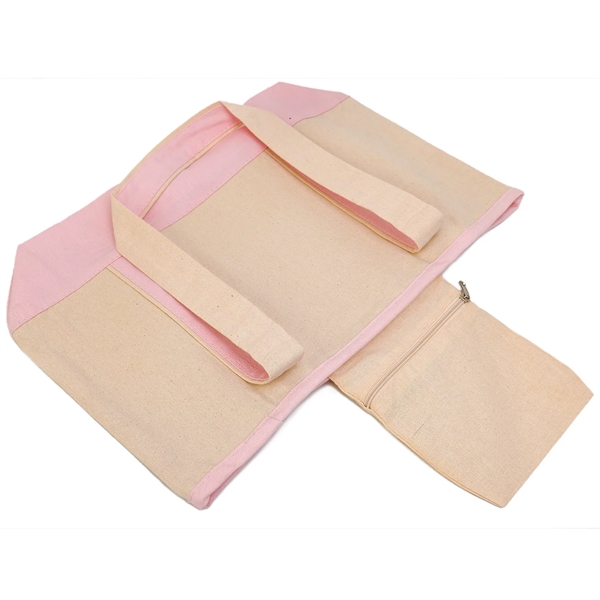 12 Oz. Small Cotton Canvas Deluxe Shopping Tote Bag - 12 Oz. Small Cotton Canvas Deluxe Shopping Tote Bag - Image 5 of 12
