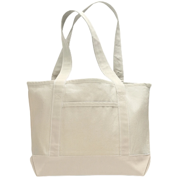 12 Oz. Small Cotton Canvas Deluxe Shopping Tote Bag - 12 Oz. Small Cotton Canvas Deluxe Shopping Tote Bag - Image 9 of 12