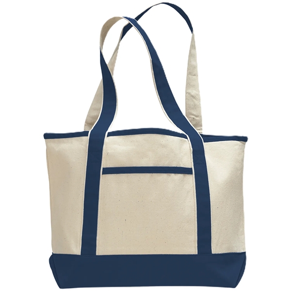 12 Oz. Small Cotton Canvas Deluxe Shopping Tote Bag - 12 Oz. Small Cotton Canvas Deluxe Shopping Tote Bag - Image 10 of 12