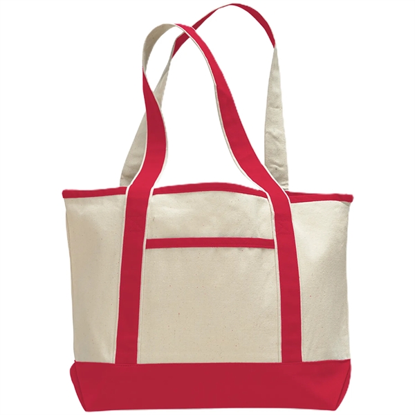 12 Oz. Small Cotton Canvas Deluxe Shopping Tote Bag - 12 Oz. Small Cotton Canvas Deluxe Shopping Tote Bag - Image 11 of 12