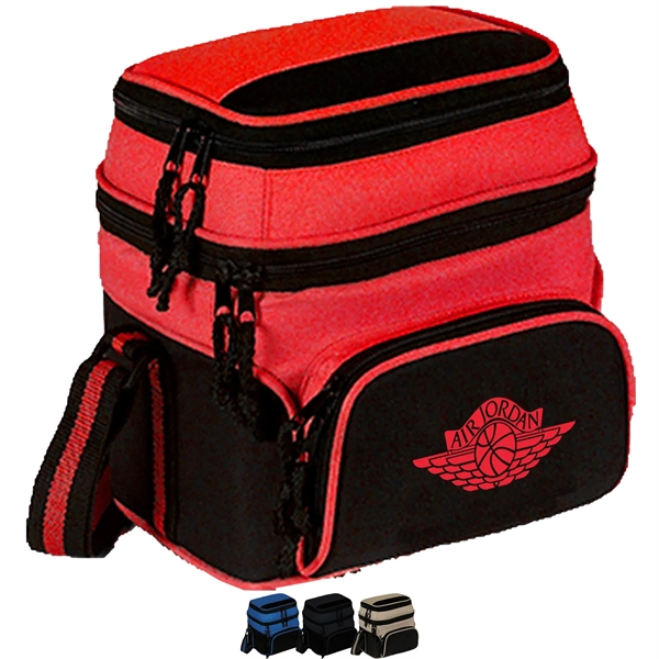 Premium Insulated 6 Pack Cooler Bag w/ Pockets 8.5"x 9"x 6.5 - Premium Insulated 6 Pack Cooler Bag w/ Pockets 8.5"x 9"x 6.5 - Image 0 of 5
