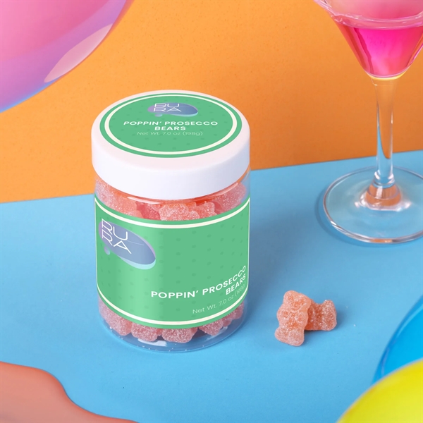 Poppin' Prosecco Gummy Bears Candy - Poppin' Prosecco Gummy Bears Candy - Image 2 of 8