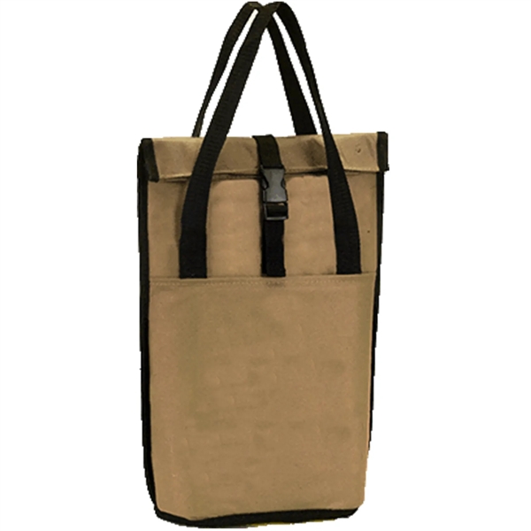 Premium Rolling Chill 2 Bottles Cooler Tote Bag 8"x 14"x 4.5 - Premium Rolling Chill 2 Bottles Cooler Tote Bag 8"x 14"x 4.5 - Image 4 of 4