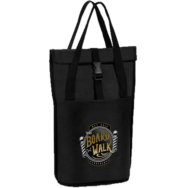 Premium Rolling Chill 2 Bottles Cooler Tote Bag 8"x 14"x 4.5 - Premium Rolling Chill 2 Bottles Cooler Tote Bag 8"x 14"x 4.5 - Image 2 of 4