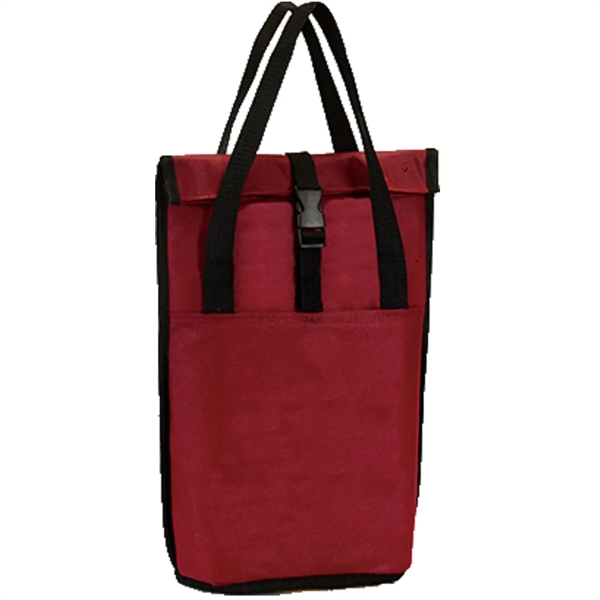 Premium Rolling Chill 2 Bottles Cooler Tote Bag 8"x 14"x 4.5 - Premium Rolling Chill 2 Bottles Cooler Tote Bag 8"x 14"x 4.5 - Image 3 of 4