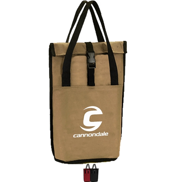 Premium Rolling Chill 2 Bottles Cooler Tote Bag 8"x 14"x 4.5 - Premium Rolling Chill 2 Bottles Cooler Tote Bag 8"x 14"x 4.5 - Image 0 of 4