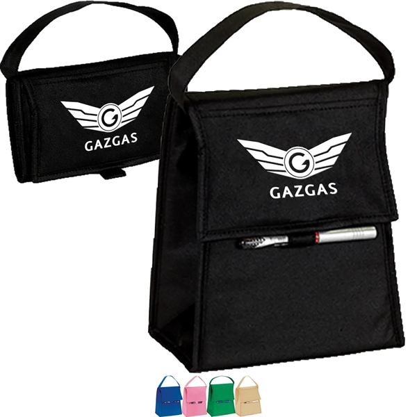 Foldable Insulated 6 Pack Lunch Cooler Bag 8.5"x 10"x 5" - Foldable Insulated 6 Pack Lunch Cooler Bag 8.5"x 10"x 5" - Image 0 of 7