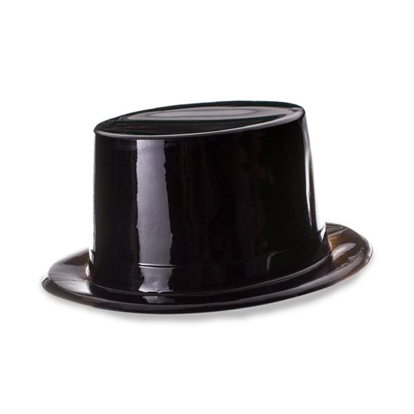 Black Plastic Top Hats - Black Plastic Top Hats - Image 2 of 2