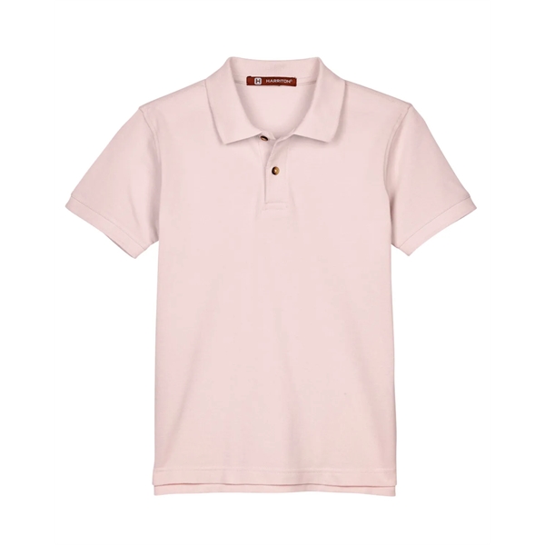 Harriton Youth Short-Sleeve Polo - Harriton Youth Short-Sleeve Polo - Image 3 of 4