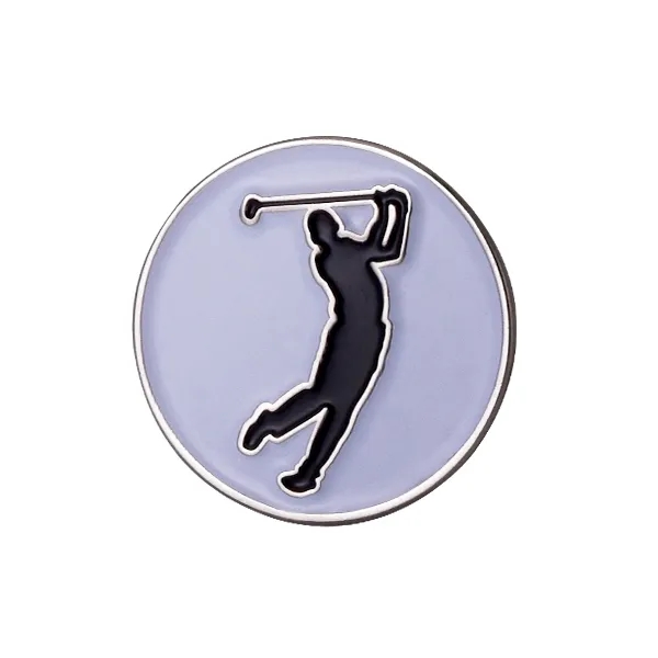 Custom Economy Soft Enamel Golf Ball Marker 1.0"-1.5"