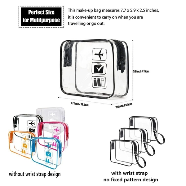 TSA Approved Clear Toiletry Bag&Travel Cosmetic Bag - TSA Approved Clear Toiletry Bag&Travel Cosmetic Bag - Image 2 of 6