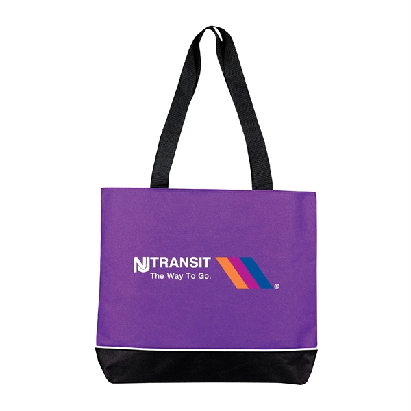 600D Polyester Reusable Zipper Tote w/ Handles for Shopping - 600D Polyester Reusable Zipper Tote w/ Handles for Shopping - Image 8 of 19