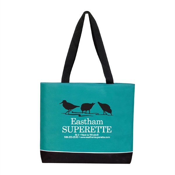 600D Polyester Reusable Zipper Tote w/ Handles for Shopping - 600D Polyester Reusable Zipper Tote w/ Handles for Shopping - Image 10 of 19