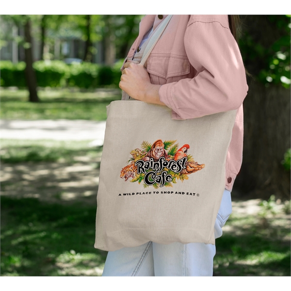 12 oz. Premium Cotton Canvas Shopper Tote Bag - 12 oz. Premium Cotton Canvas Shopper Tote Bag - Image 2 of 6