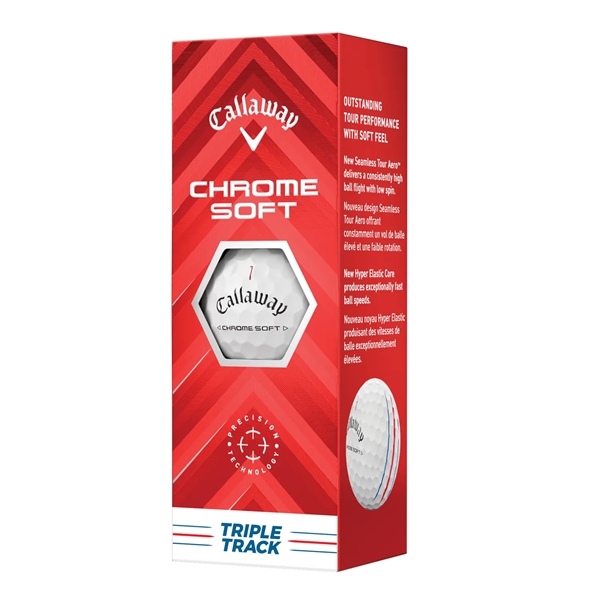 Callaway Chrome Soft Triple Track Golf Balls - Callaway Chrome Soft Triple Track Golf Balls - Image 2 of 7