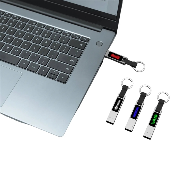 LED Light Up USB Flash Drive with Keyring - LED Light Up USB Flash Drive with Keyring - Image 4 of 4
