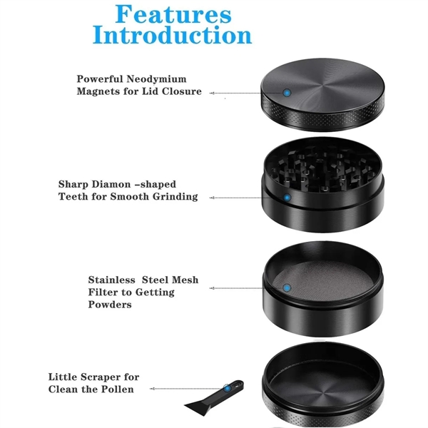 Mini Metal Tobacco Grinder - Mini Metal Tobacco Grinder - Image 1 of 4