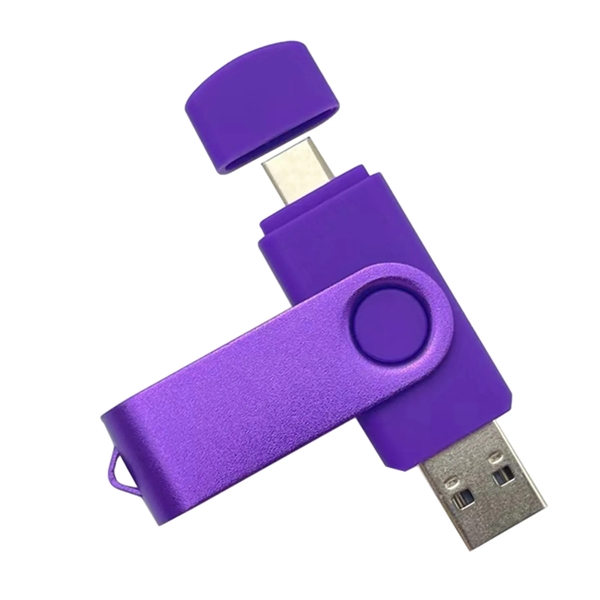 Rotating 2 In 1 Flash Drive-8Gb - Rotating 2 In 1 Flash Drive-8Gb - Image 2 of 4