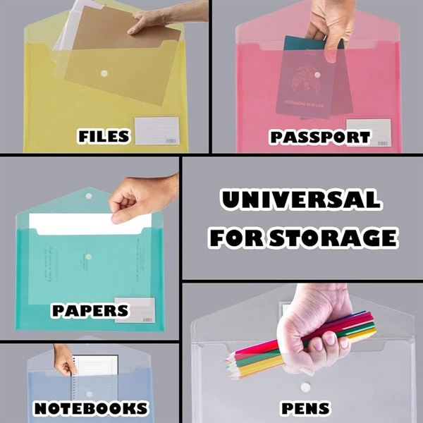 Transparent A4 File Envelopes - Transparent A4 File Envelopes - Image 4 of 4