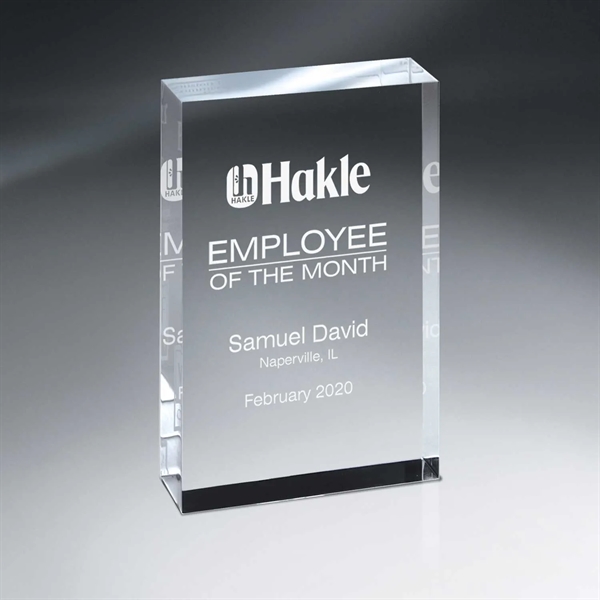Optic Crystal Tablet Award