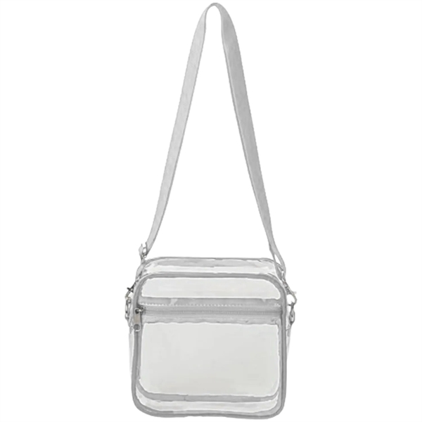 Stadium Approved Clear PVC Transparent Crossbody Bag - Stadium Approved Clear PVC Transparent Crossbody Bag - Image 14 of 14