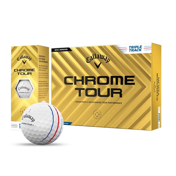 Callaway Chrome Tour Triple Track Golf Balls - Callaway Chrome Tour Triple Track Golf Balls - Image 0 of 6