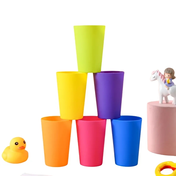 6 oz Children's Plastic Drinking Cups Stackable Tumblers - 6 oz Children's Plastic Drinking Cups Stackable Tumblers - Image 10 of 13