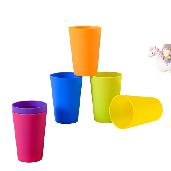 6 oz Children's Plastic Drinking Cups Stackable Tumblers - 6 oz Children's Plastic Drinking Cups Stackable Tumblers - Image 11 of 13