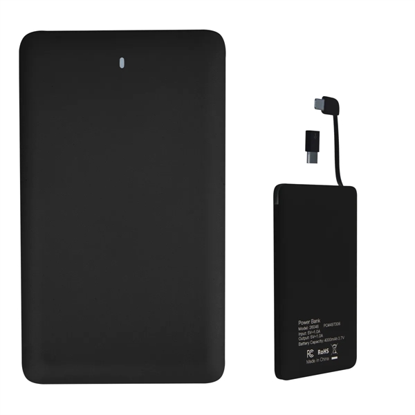 4000 MAH 3-In-1 Power Bank - 4000 MAH 3-In-1 Power Bank - Image 4 of 6