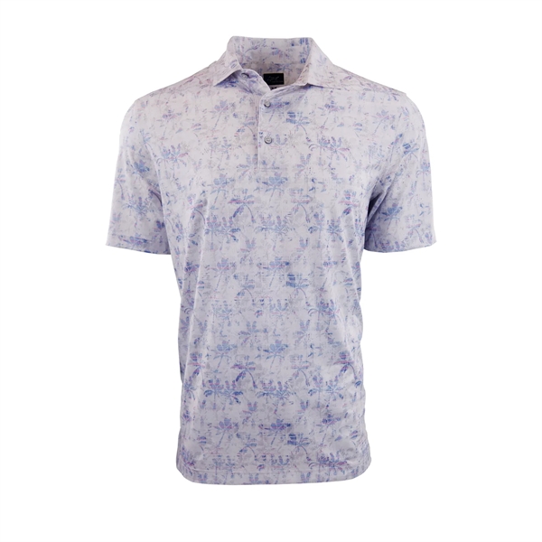 Crosshatch Palm ML75 Stretch Polo - Crosshatch Palm ML75 Stretch Polo - Image 1 of 4