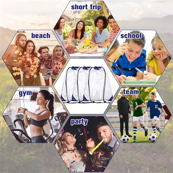 PVC Clear Drawstring Bag - PVC Clear Drawstring Bag - Image 4 of 4