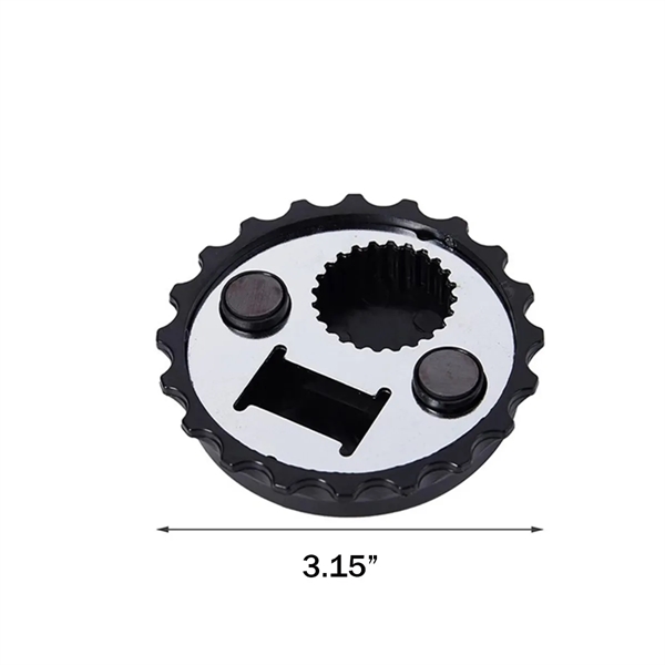 Bottle Cap Shape Magnetic Opener - Bottle Cap Shape Magnetic Opener - Image 1 of 5
